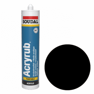 Soudal Acryrub acrylkit zwart