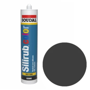 Soudal Siliconenkit RAL 9005 diepzwart
