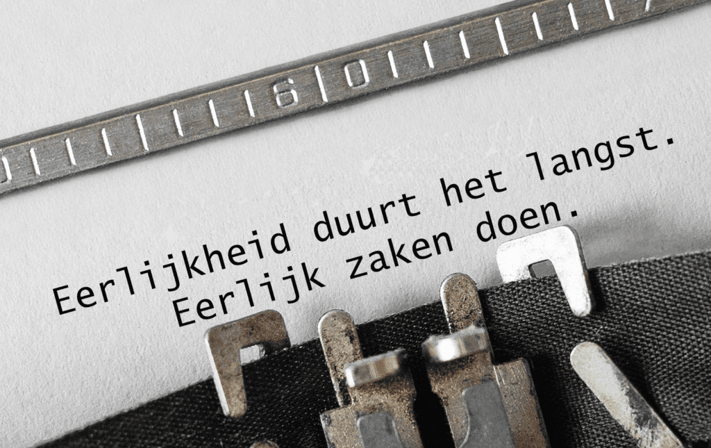 Eerlijk duurt het langst