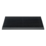 Buitenmat zwart met antraciet strip