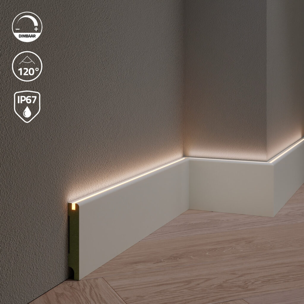 Gladde FB led plint